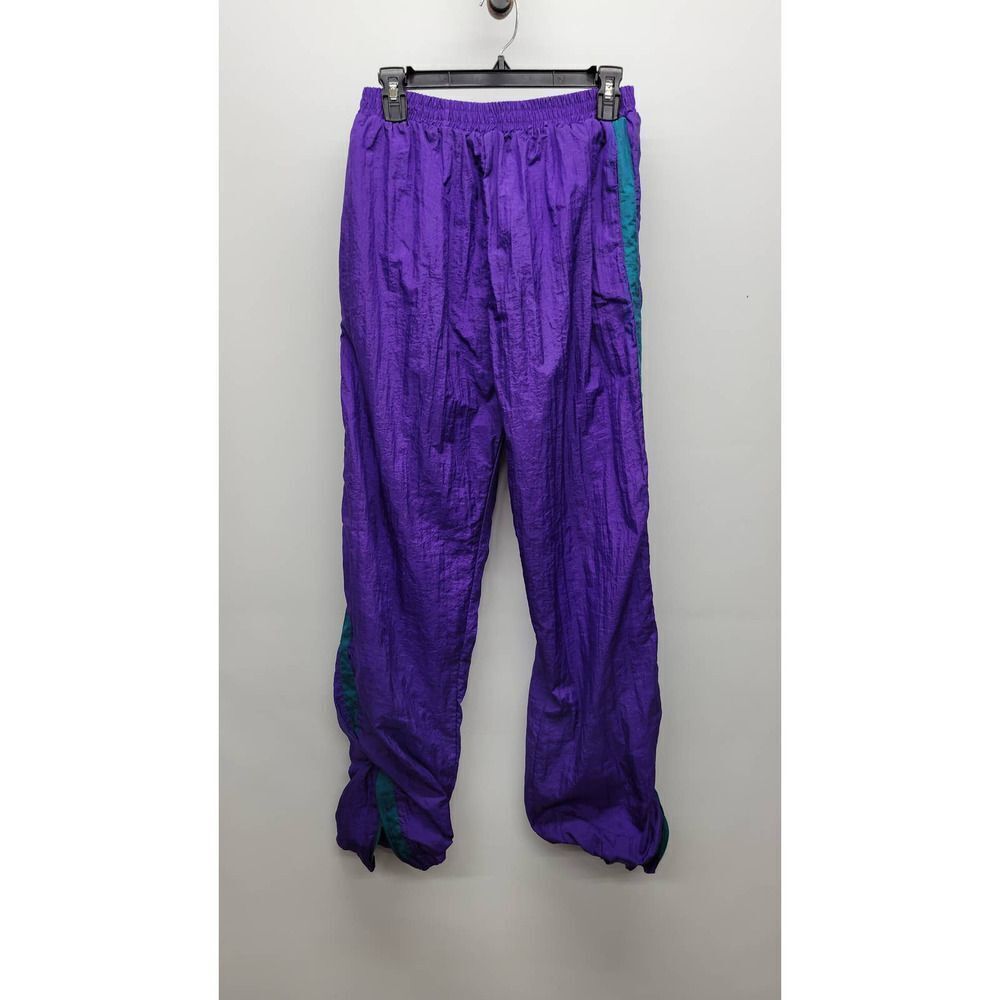 Vintage 90s Purple Neon Tracksuit Track Shellsuit Bottoms Trousers Pants